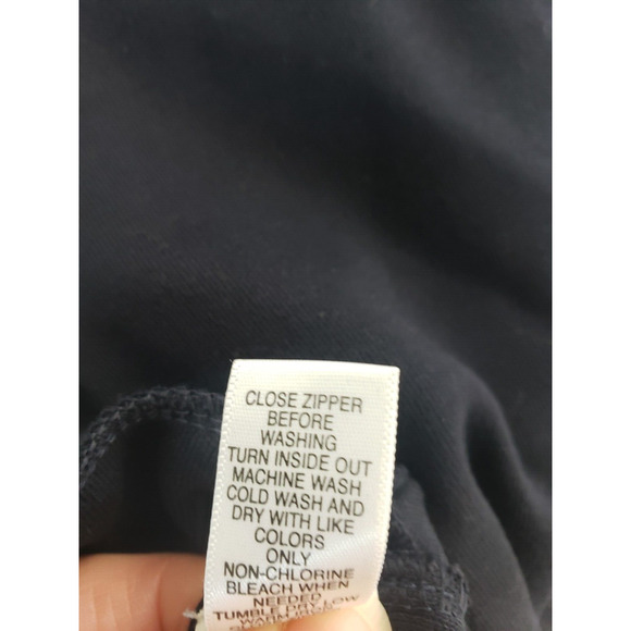 Banana Republic Navy Blue Zip Sweater Men's sz M Coastal Indie Jacket Layer - Picture 8 of 8